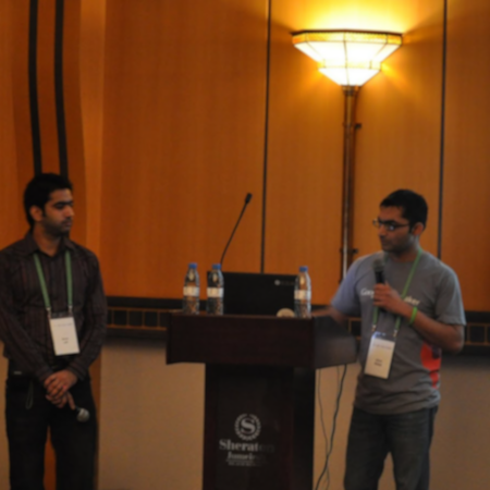 Jabran speaking at Google Map Maker Regional Conference Dubai in 2011